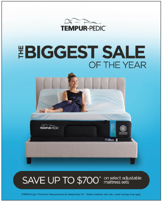 Tempur-Pedic Labor Day Event: Save up to $700 on select adjustable mattress sets.
