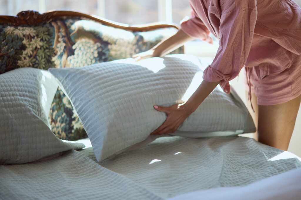 DreamFit Grounding Sleep System in a bedroom setting