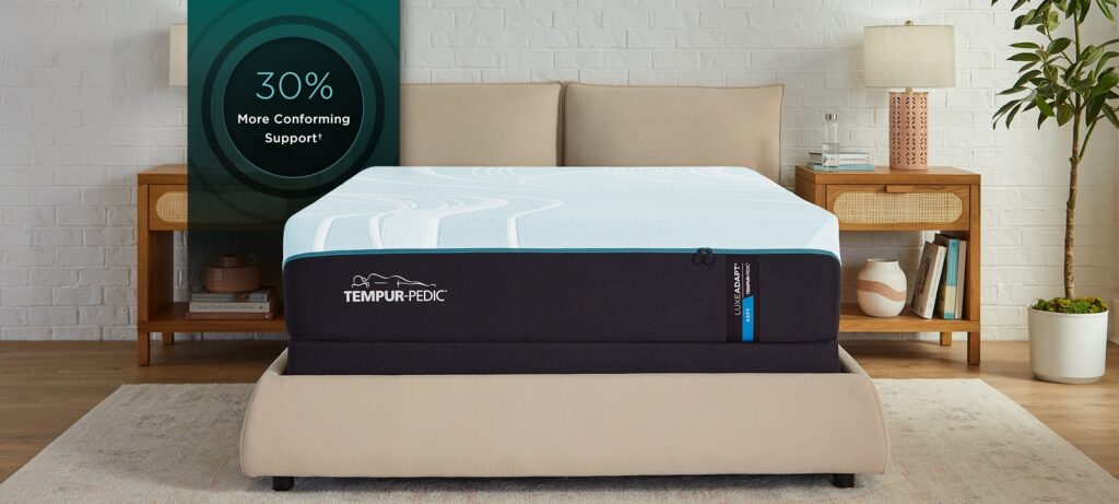 LuxeAdapt Soft mattress in a styled room