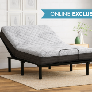 RIO 1.0 adjustable base, ErgoEssentials mattress, and copper-infused pillow bundle