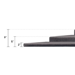 TEMPUR-Flat Foundation shown in multiple profile heights