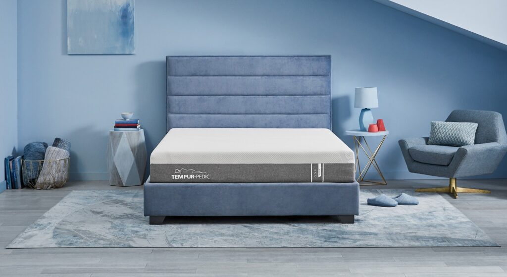 TEMPUR-Cloud mattress in a styled room